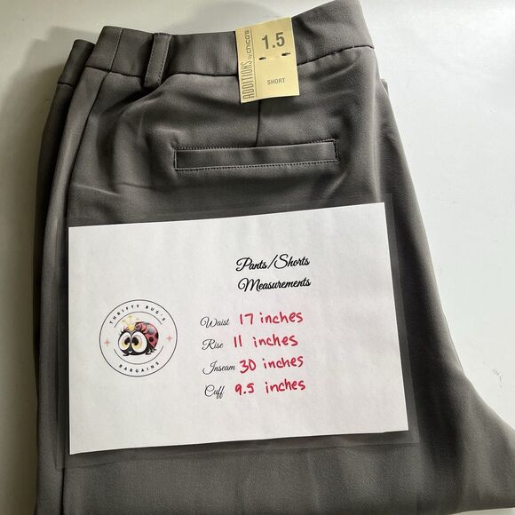 Additions by Chicos socialite wall street pants womens size 1.5 short M/10 NEW - Picture 7 of 7
